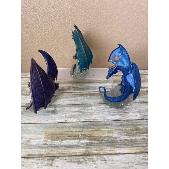 Set of 3 The Dragon’s Realm Collection Fantasy Dragon Figs - Hamilton Collection - Picture 5 of 13